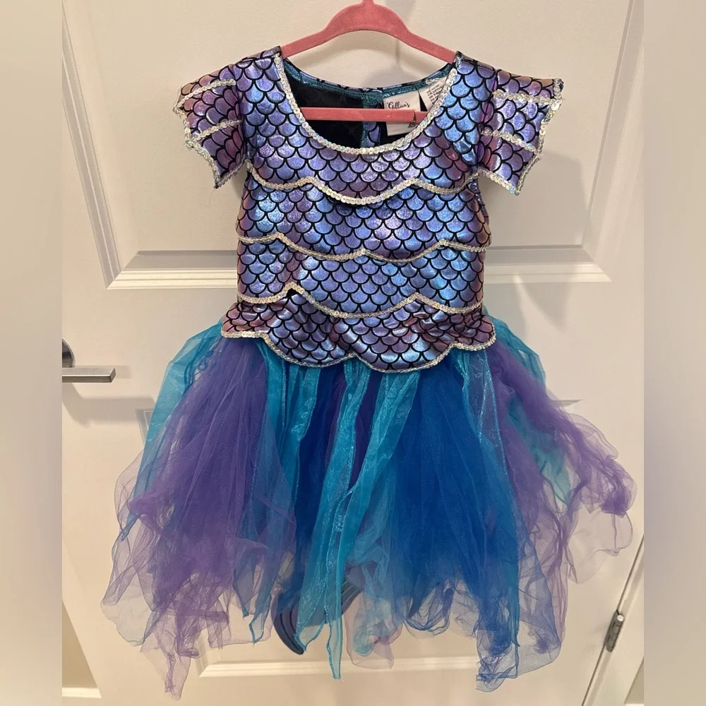 Gillians Closet Mermaid Tail Costume Dress Size 5-6 Halloween Tutu‎ Sparkle